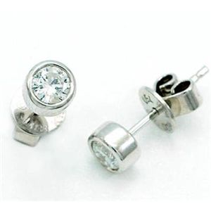 鑑別書付!天然ダイヤモンド ピアス * wea101 0.34ct K18WG