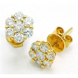 �ӕʏ��t�I�V�R�_�C�������h �s�A�X * wea362 0.92ct K18YG	