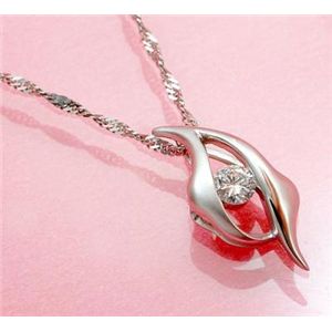 大人気●鑑別書付!天然ダイヤモンド ♪ ネックレス * wpa89 0.15ct K18WG