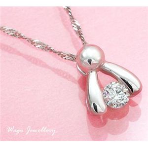 大人気●鑑別書付!天然ダイヤモンド ♪ ネックレス * wpa388 0.30ct K18WG