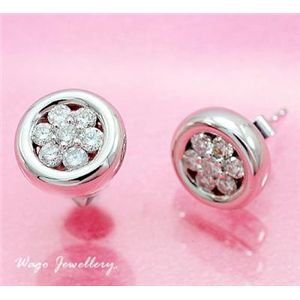�ӕʏ��t�� �V�R�_�C�������h�s�A�X�� wea128 0.64ct K18WG 	