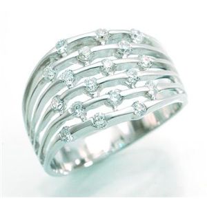 ●鑑別書付!天然ダイヤモンド リング wra977 0.49ct K18WG