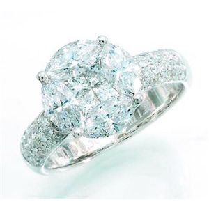 ●鑑別書付!天然ダイヤモンド リング wra992 1.30ct 0.31ct 0.38ct K18WG