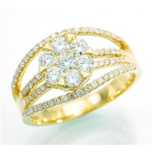 ●鑑別書付!天然ダイヤモンド リング wra993 0.10ct 0.57ct 0.30ct K18YG