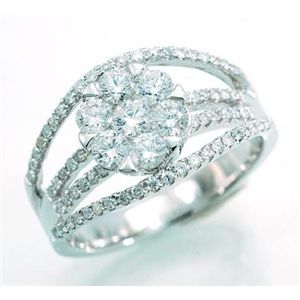 ●鑑別書付!天然ダイヤモンド リング wra995 0.10ct 0.60ct 0.30ct K18WG