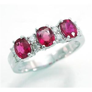 ●鑑別書付!激安★天然ルビーダイヤモンドリング RR244 1.29ct 0.23ct K18WG