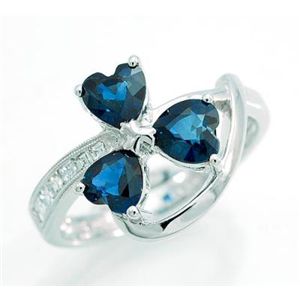 ���ӕʏ��t�I�V�R�u���[�T�t�@�C�A �_�C�������h �����O SR168 1.59ct 0.20ct K18WG 	