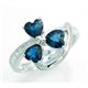 ���ӕʏ��t�I�V�R�u���[�T�t�@�C�A �_�C�������h �����O SR168 1.59ct 0.20ct K18WG 