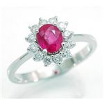 ●鑑別書付!天然ルビー0.77ct ★ダイヤモンドリング0.30ct WRRA1 K18WG