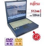 【富士通 Lifebook FMV-NU4】【Celeron1.5Ghz】【Win&nbsp;Xp】【512MB/120GB/DVDマルチ】