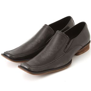 FRANCO GIOVANNI(フランコジョバンニ) ロングノーズ スクエアトゥシューズ FG107/バンプ ブラック 43(26.5cm)