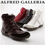 ALFRED GALLERIA（アルフレッド ギャレリア） ミッドカットスニーカーカジュアル ベルクロ パープル 26.5cm