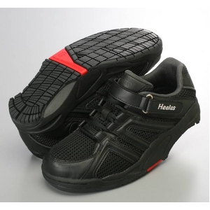 ウォーキングシューズ NEW Heeles ウォーカー ブラック 22.5cm