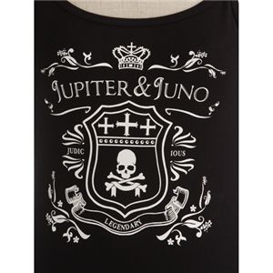 Jupiter&Juno(ジュピターアンドジュノ) K-003T/エンブレムタンクトップ ブラック