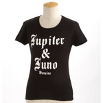Jupiter&Juno(ジュピターアンドジュノ) K-001T／ロゴTシャツ ブラック
