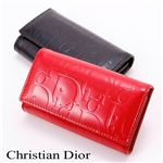 Christian Dior(クリスチャン ディオール) エンボス キーケース NO Black