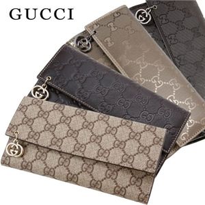 GUCCI(グッチ) Wホック折り長財布 インターロッキングチャーム 1911・Sasso