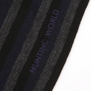 HUNTING WORLD(ハンティングワールド)/ウールストライプマフラー/224916(グレー系)