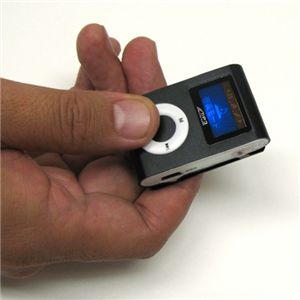 超小型MicroSD挿入型MP3プレーヤー BK(ブラック)