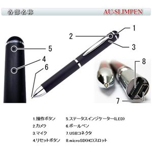 ペン型カメラ SLIMPEN BLACK