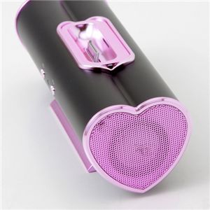 iPod MP3プレーヤー対応 ハート型かわいいスピーカー BI-SPHEART