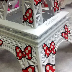 merciGustave! Disney ディズニー ミッキー＆ミニー ビッグエッフェル塔 L'ORIGINALE MINNIE　大きさ30cm超でプレミアムナンバー付き！