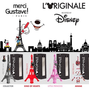 merciGustave! Disney ディズニー ミッキー＆ミニー ビッグエッフェル塔 L'ORIGINALE MINNIE　大きさ30cm超でプレミアムナンバー付き！