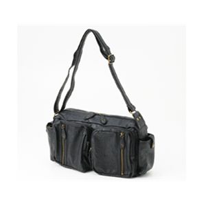 バーディ PVCショルダーバッグ ブラック