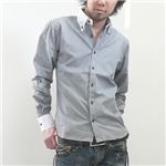 MSオリジナル クレリックシャツ 千鳥格子 Mサイズ