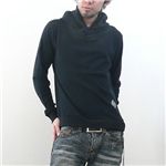 ネックレイヤードプルオーバー ブラック Lサイズ