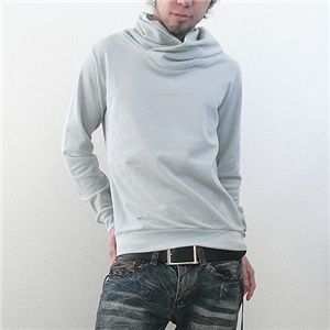 ネックレイヤードプルオーバー グレー Mサイズ