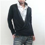 カシュクールカットソーNEW ブラック Mサイズ