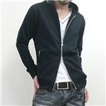 フードZIPパーカー FB91510D ブラック Mサイズ