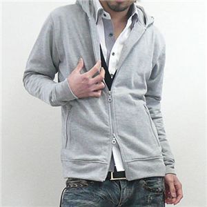 フードZIPパーカー FB91510D グレー Lサイズ