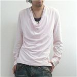 トリプルドレープカットソー(830D0000) ピンク Lサイズ｜ファッション