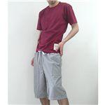 サーフT(Q8016) バーガンディ×【柄おまかせ】サーフパンツセット Lサイズ｜ファッション