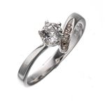 姫系ダイヤホワイトトパーズリング9号