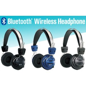 Bluetooth version2.1対応 ステレオ再生ワイヤレスヘッドフォン ブラック