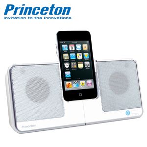 Princeton iPhone/iPod対応コンパクトスピーカー「i-Swing」 ホワイト