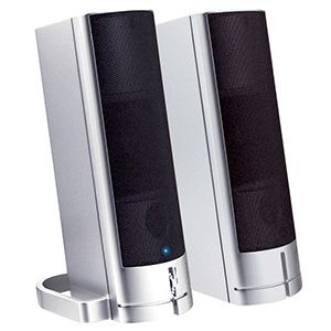 Princeton Dual Way Speaker　（USB給電PC用スピーカー）　シルバー PSP-DWS