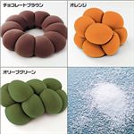 ビッグドーナツクッション チョコレートブラウン