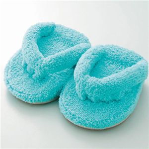 ビューティフルレッグスリッパ【同色2個組】 ライトブルー