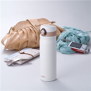 サーモス 真空断熱ケータイマグ（JMY-500）+保冷ショッピングバッグ（RCY-022）セット バニラ