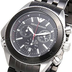 EMPORIO ARMANI(エンポリオ・アルマーニ)  クロノグラフ AR0547／ブラック