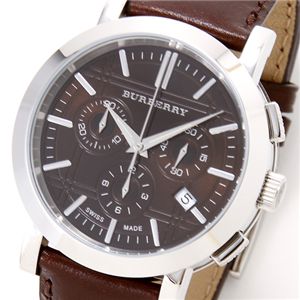 BURBERRY(バーバリー) レザーベルトウォッチ ヘリテージ メンズ クロノグラフ BU1383