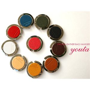 y5 youta/ヨータ イタリアンレザー バッグハンガー◆priyo/be-etc Y-0005 ブラック