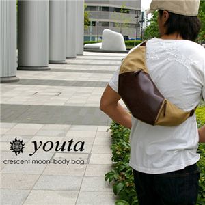 youta/ヨータ 三日月ボディバッグ Y-0018 キャメル