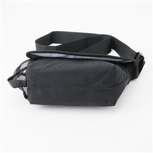 youta(ヨータ) フェイクスエード&ヘリンボーン メッセンジャーバッグM Y-0009/ブラック