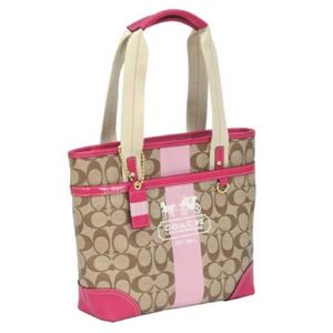 COACH(�R�[�`) �g�[�g�o�b�O �w���e�[�W�X�g���C�v �X���[���g�[�g �s���N