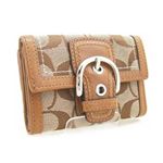 COACH(コーチ) ソーホーシグネチャーミニ３つ折り財布 キャメル